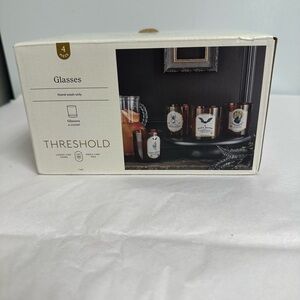 Halloween Bourbon Drinking Glasses NIB  by Threshold for Target